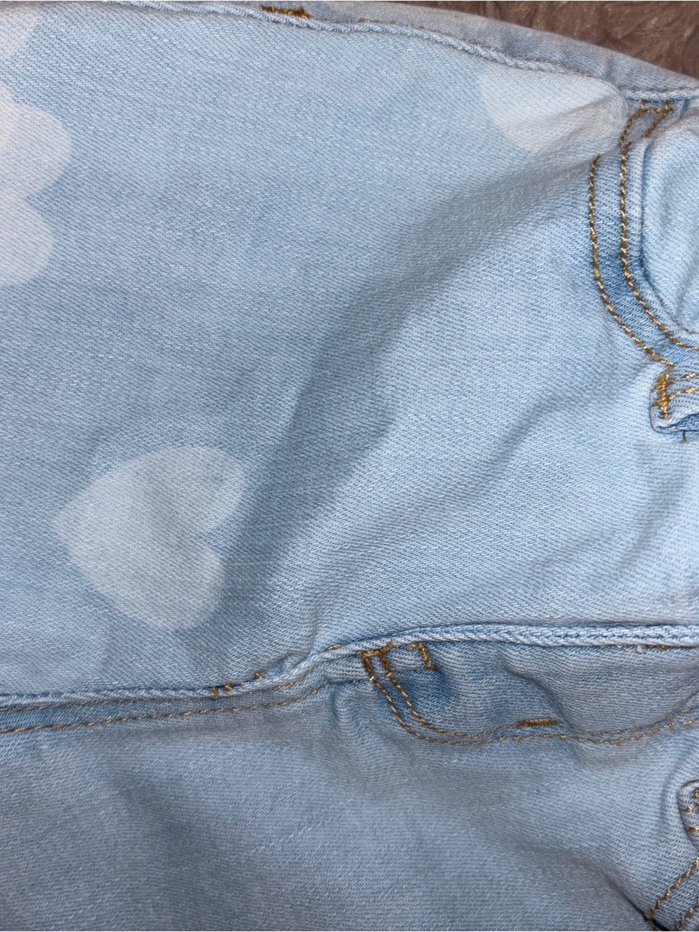 OshKosh B'gosh Light Blue Heart-Print Kids Jeans